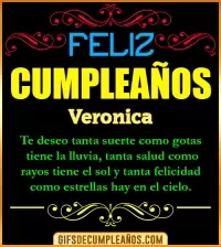 GIF Frases de Cumpleaños Veronica